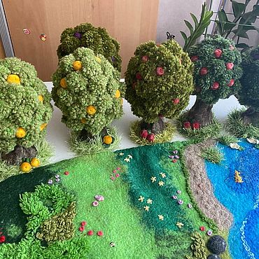 Дерево валяное. . Куклы и игрушки ручной работы - Ярмарка Мастеров Куклы и игрушки ручной работы. Ярмарка Мастеров - ручная работа Дерево валяное. Handmade.