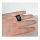 Order Ring of ebony and steel. Wooden jewellery. Livemaster. . Ring Фото №3
