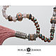 Order Beads Tea rose made from natural rose wood. Mala by Jemma. Livemaster. . Necklace Фото №3