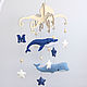 Children's mobile on the crib ' whales and stars', Toys for cribs, Belgorod,  Фото №1