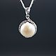 Silver pendant with white pearl 11 mm. Pendants. yakitoriya. My Livemaster. Фото №6