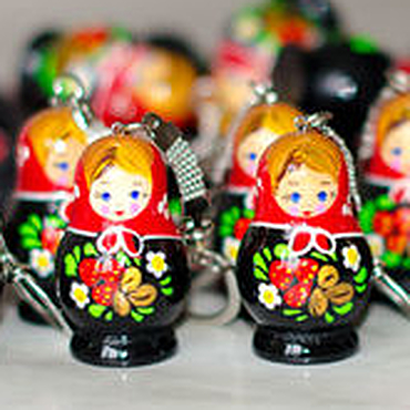 Сумки ручной работы. Ярмарка Мастеров - ручная работа Брелок матрешка. Handmade.
