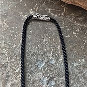 Украшения handmade. Livemaster - original item Nylon cord with silver lock 3 mm. Handmade.