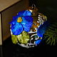 Christmas toy glass Christmas ball flower. Christmas decorations. Christmas Art. Online shopping on My Livemaster.  Фото №2
