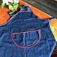 Denim apron, Holland, Vintage homewear, Arnhem,  Фото №1