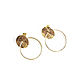 Order Ring earrings, crumpled textured earrings 'Holiday' gift. Irina Moro. Livemaster. . Earrings Фото №3