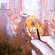 Картина Кафе, Картина Маслом на Холсте, Импрессионизм, 40х60 см. Картины. Вкусные Картины. Интернет-магазин Ярмарка Мастеров.  Фото №2