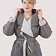 Jacket gray short under the belt plus size oversize, Outerwear Jackets, Moscow,  Фото №1