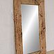 Full-length mirror made of barn boards 'Oude 1'. Mirror. Custom furniture making U.LOFT. My Livemaster. Фото №4