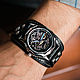 Aviator black men's wrist watch. Watches. MART. Online shopping on My Livemaster.  Фото №2