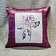 Decorative pillow with chrysanthemum embroidery', Pillow, Tolyatti,  Фото №1