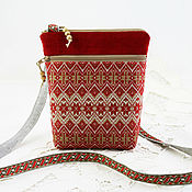 Сумки и аксессуары handmade. Livemaster - original item Slavic handbag for a phone over the shoulder Sudarushka. Handmade.