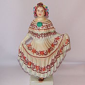 Винтаж handmade. Livemaster - original item Girl Figurine porcelain Old China Jingdezhen 1950s vintage. Handmade.