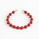 Order Natural coral bracelet 'coral summer' red. Irina Moro. Livemaster. . Bead bracelet Фото №3