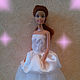 Платье для Барби из креп-сатина и органзы. Свадебное, Одежда для кукол, Иваново,  Фото №1