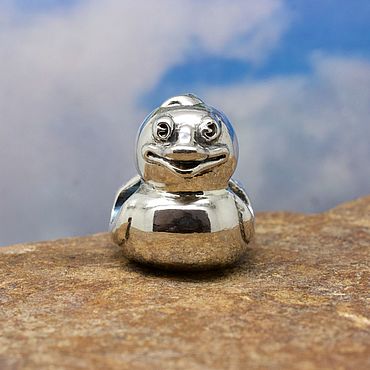 Украшения ручной работы. Ярмарка Мастеров - ручная работа Бусина Уточка. Handmade.