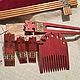 Set Decoration for women mahogany inlay mosaic wooden comb hairpin. Hairpins. Wooden combs inlay Hanto&Dokimo. Online shopping on My Livemaster.  Фото №2