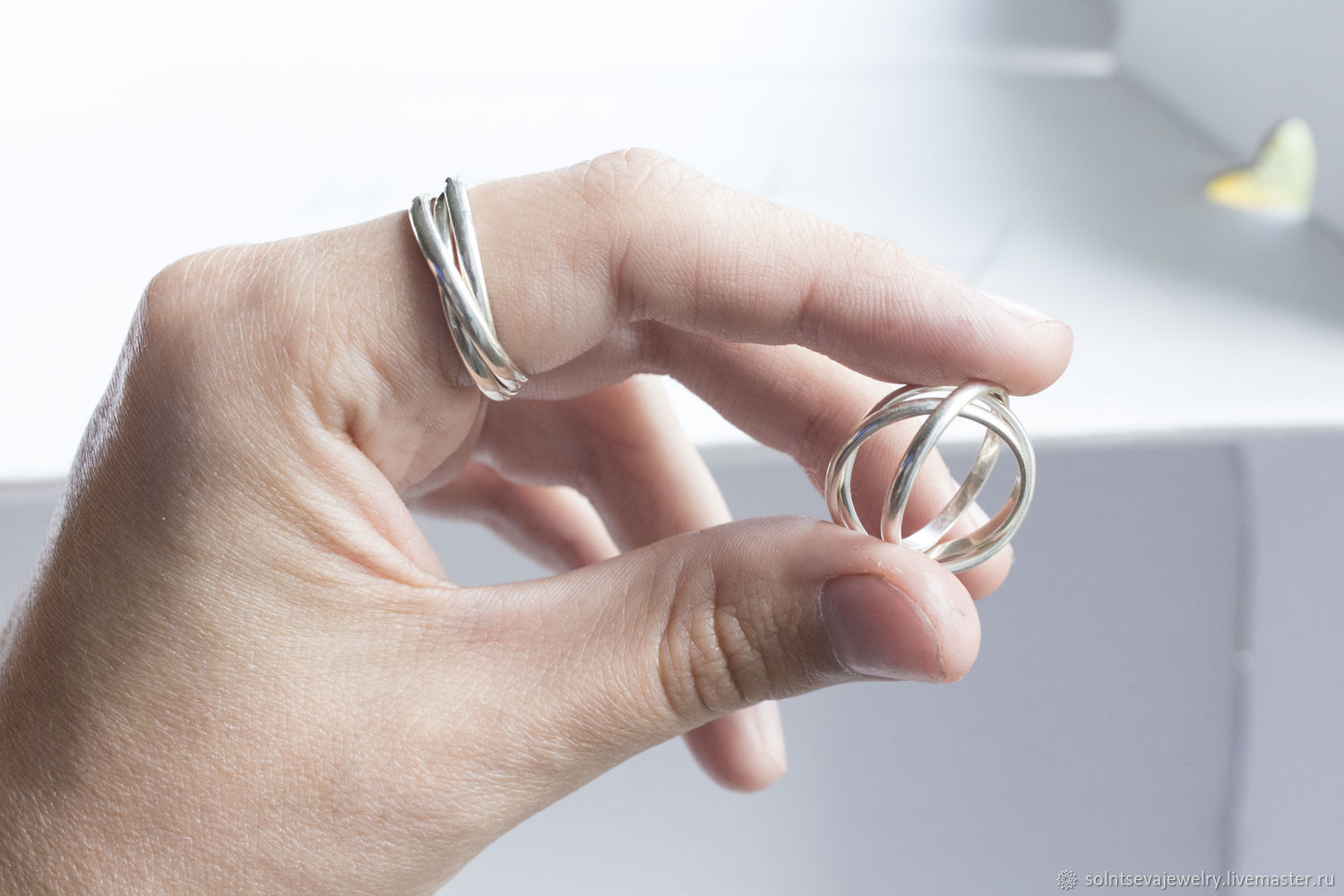 Кольца на заказ из серебра, изготовление серебряных колец по эскизам в Москве, цены