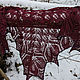 Dark maroon pure wool shawl. Shawls. IRINA GRUDKINA Handmade Knitwear. Online shopping on My Livemaster.  Фото №2