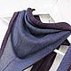 Бактус шелковый вязаный  Черничный меланж. Бактус. ramremik-knitting-cashmere. Ярмарка Мастеров.  Фото №5