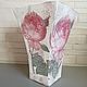  glass vase with peonies, Vases, Moscow,  Фото №1