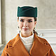 Hat-forage cap Elegance. Color dark green. Hats1. Exclusive HATS. LANA ANISIMOVA.. Online shopping on My Livemaster.  Фото №2