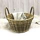 basket: Wicker basket with handles. A gift to the hostess. Picnic baskets. Корзины в СПБ (Светлана). My Livemaster. Фото №5