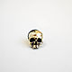 Значок Skull Pin II Brass. Значок. The Vale of Tears. Интернет-магазин Ярмарка Мастеров.  Фото №2
