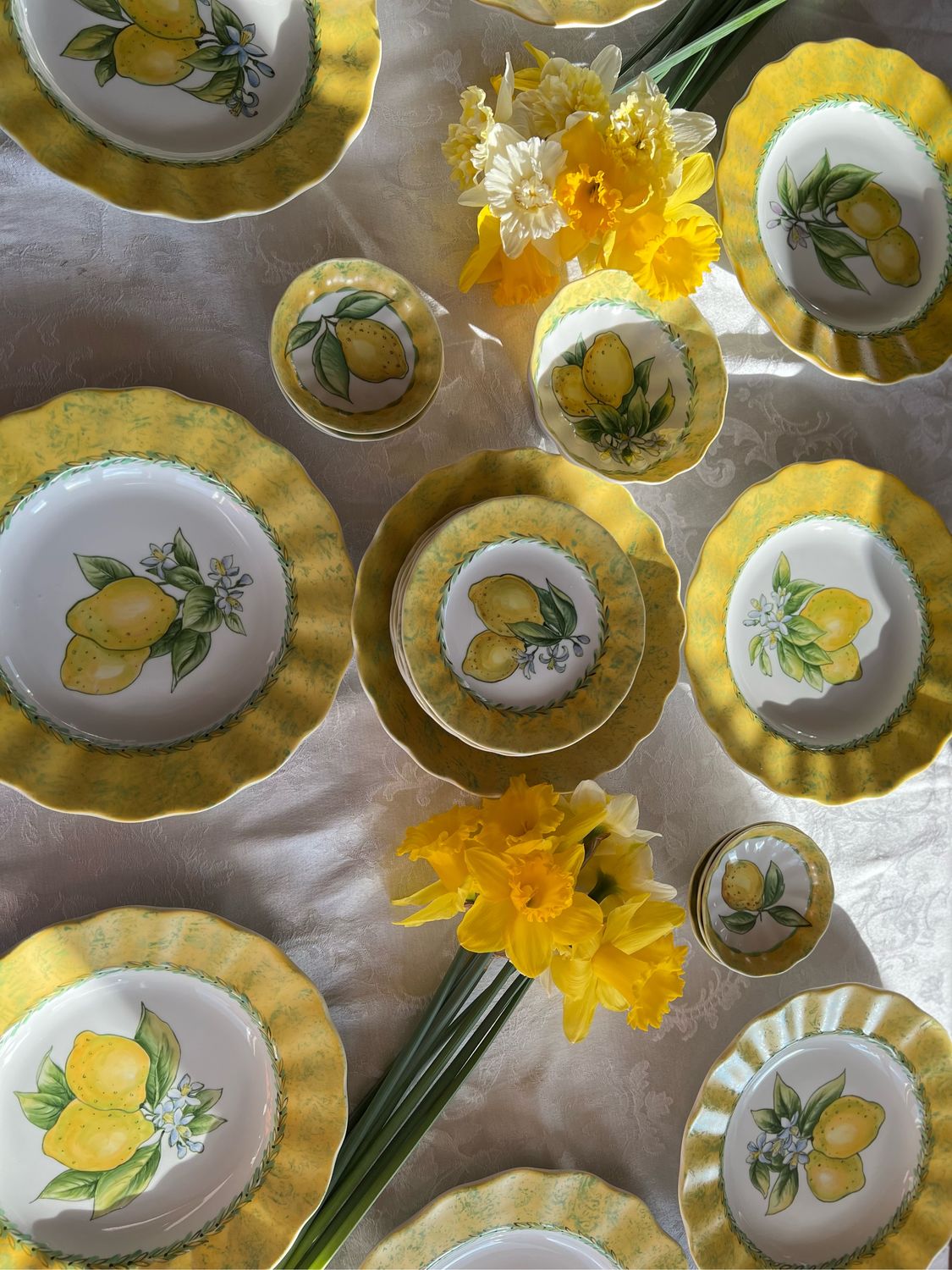 Десертный Сервиз Лимоны на 6 персон. 22 предмета – заказать на Ярмарке ...