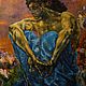 Picture. Demon sitting. Hand made oil painting on canvas, 150x80 cm, Pictures, Ekaterinburg,  Фото №1