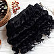 Mohair weft Black, doll hair, 1 meter. Doll hair. Dolls for Kids. Online shopping on My Livemaster.  Фото №2