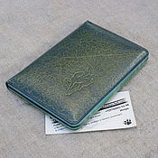 Сумки и аксессуары handmade. Livemaster - original item Case-case for documents or passports with embossing. Handmade.