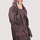 Order Maroon jacket plus size oversize with Alpaca demi season winter. Yana Levashova Fashion. Livemaster. . Outerwear Jackets Фото №3