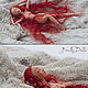 Red Sonja. Copyright jointed doll. Growth 17cm. Ball-jointed doll. Bragina Natalia. Интернет-магазин Ярмарка Мастеров.  Фото №2