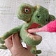 Chameleon  - needle felted – Soft Sculpture. Felted Toy. macrobiser. My Livemaster. Фото №6