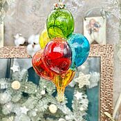 Сувениры и подарки handmade. Livemaster - original item Christmas Tree toys: colored balloons. Handmade.