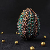 Подарки к праздникам handmade. Livemaster - original item Dragon Egg 10h7 cm - a souvenir made of beads. Handmade.