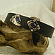 'Stone age ' leather bracelet with lapis lazuli. Bead bracelet. Kooht. My Livemaster. Фото №4