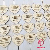 Свадебный салон handmade. Livemaster - original item Wedding invitations in the shape of hearts. Handmade.
