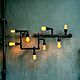 A lamp made of water pipes in the Loft style 'Labyrinth', Wall lights, Ivanovo,  Фото №1