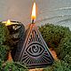 Свеча пирамида Всевидящее око. Свеча-активатор. Lunar Soul. Интернет-магазин Ярмарка Мастеров.  Фото №2
