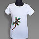 Order Funny Gecko t shirt. decades. Livemaster. . T-shirts Фото №3