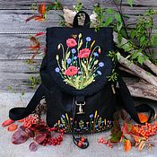 Сумки и аксессуары handmade. Livemaster - original item Backpack with embroidery 