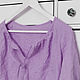 100% linen lavender boho blouse, Blouses, Tomsk,  Фото №1