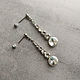 Long earrings with Swarovski crystals. Earrings. igra-graney. My Livemaster. Фото №4