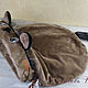 The bed - sleeping bag for cats 'Chinchilla' brown, Lodge, Voronezh,  Фото №1