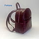 Leather backpack ' Bordeaux'. Backpacks. Sergei. Online shopping on My Livemaster.  Фото №2