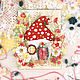Осенняя открытка Лесная сказка (цветочная открытка ручной работы), Открытки, Нарьян-Мар,  Фото №1