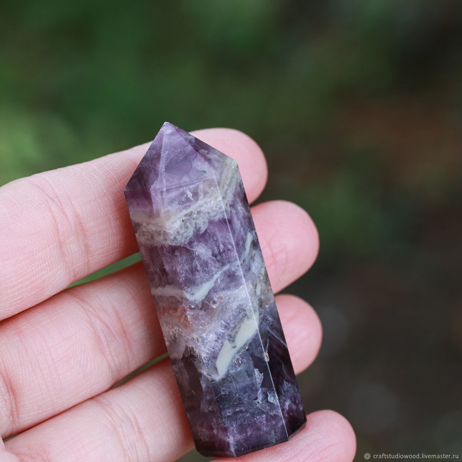 Флюорит, фиолетовый, кристалл 59,5*17,8*18,3 мм купить в интернет ...