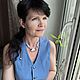 Колье "Переменная облачность" кианит, жемчуг. Колье. Svetlana Revina. Ярмарка Мастеров.  Фото №9